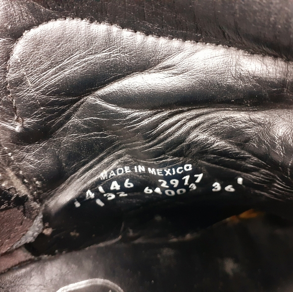 ASH Star Black Leather Platform Ankle Booties - Picture 13 of 13